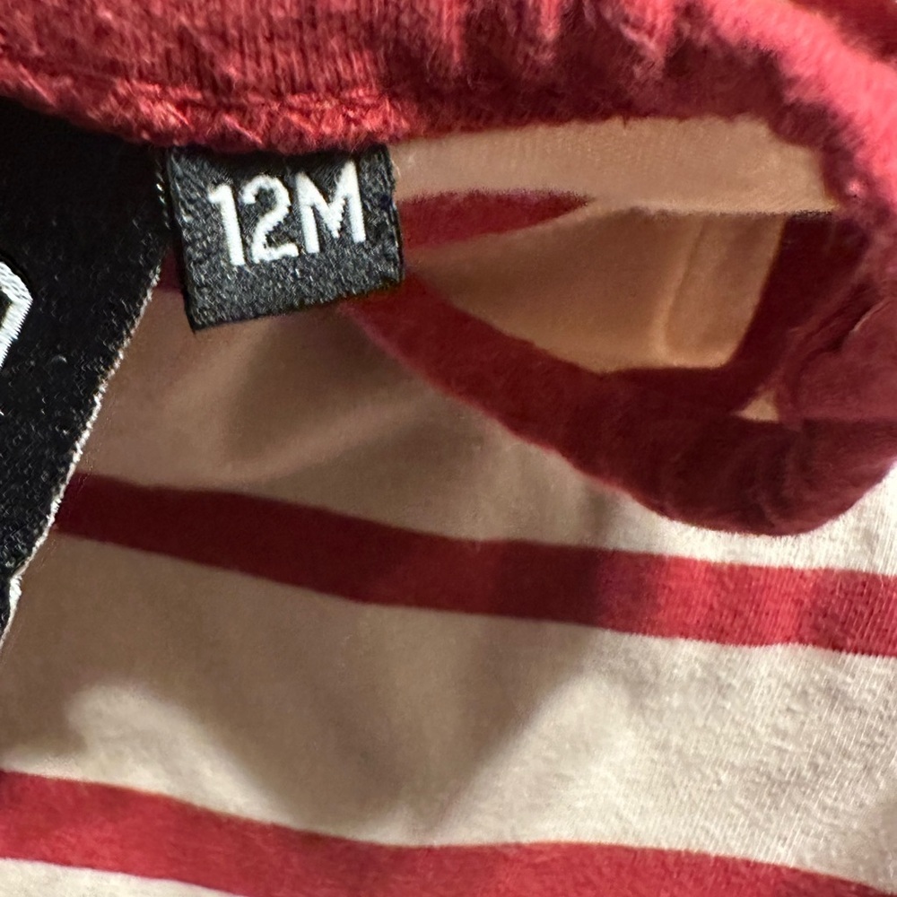 Striped Bodysuit - Red and Cream - Picture 4 of 4